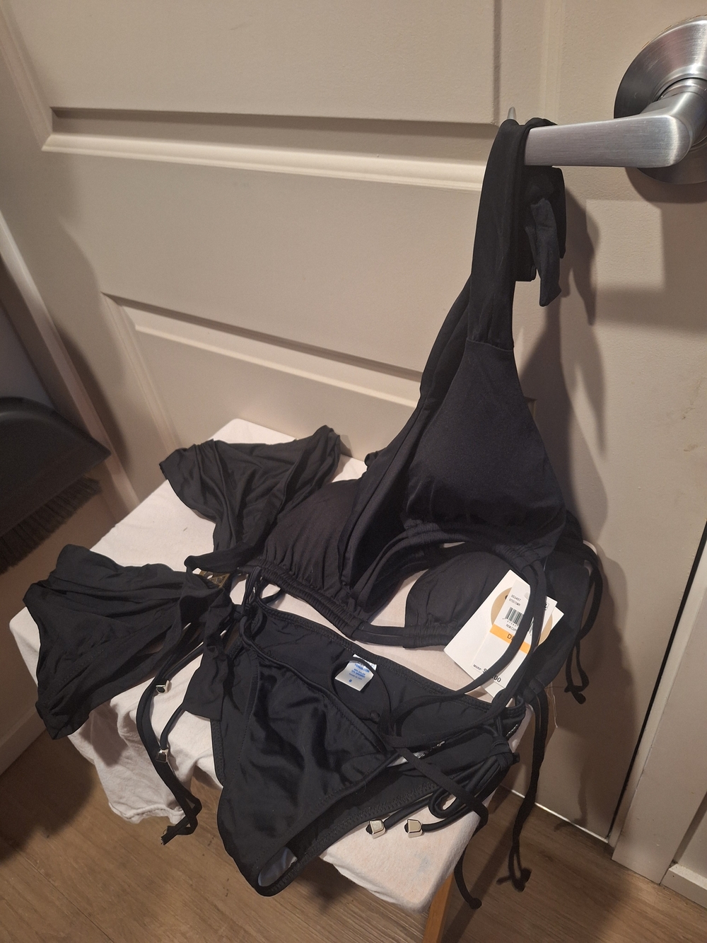BECCA Black String Bikini Set